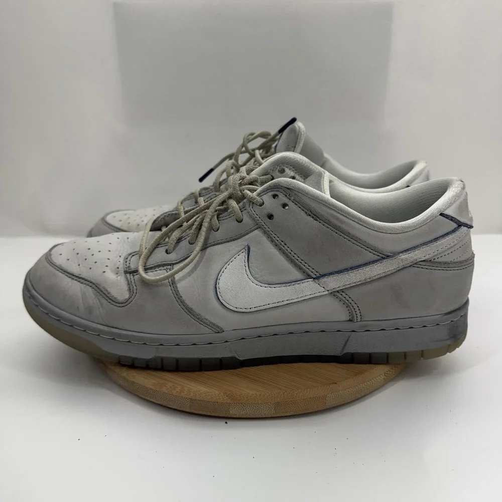 Nike Dunk Low Shoes Mens Size 11 Gray Leather Low Top Sneakers DX3722-001 - Picture 3 of 10